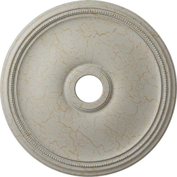 Ekena Millwork Theia Ceiling Medallion (Canopies up to 6 3/4"), 24"OD x 3 5/8"ID x 1 3/4"P, Pot of Cream Crackle CM24THPCC - main